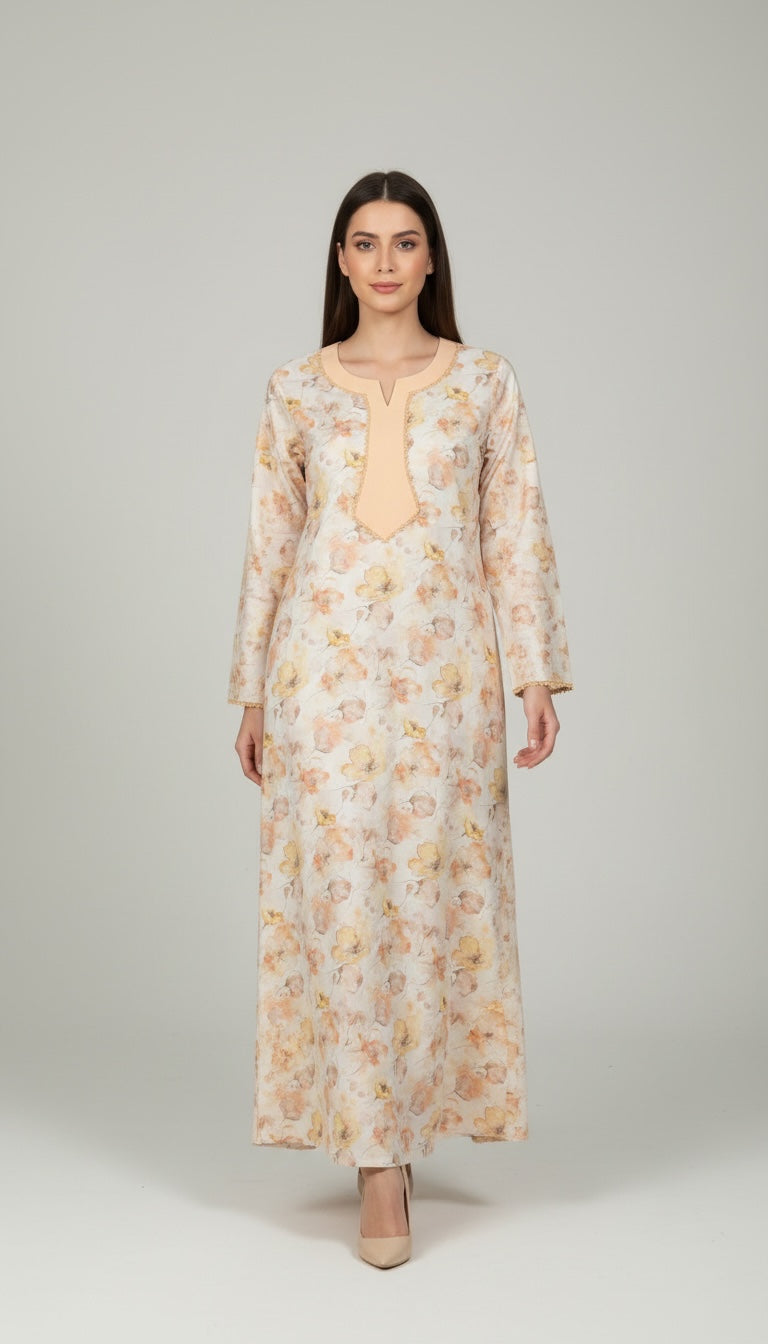 Women's Floral Long Nightwear Dress