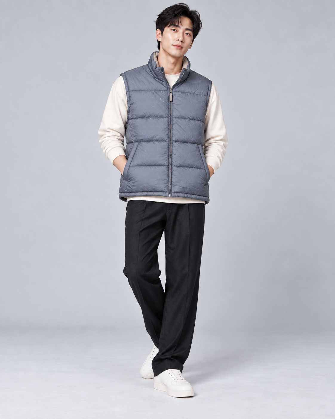 Men’s Lightweight Puffer Vest – Sleeveless Padded Zip Jacket